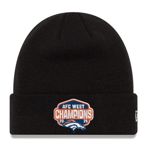 Men
s New Era Black Denver Broncos 2025 AFC West Division Champions Cuffed Knit Hat