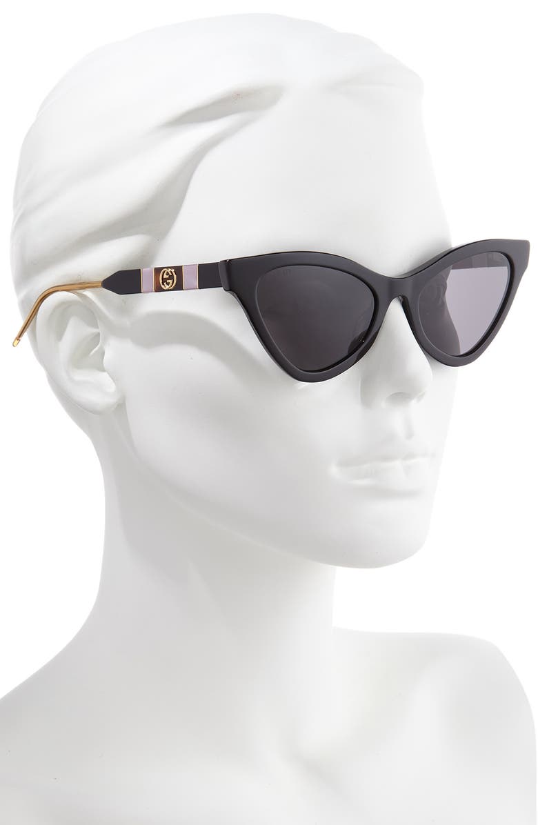 Gucci 55mm Cat Eye Sunglasses, Alternate, color,