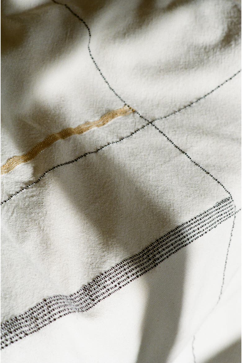 Nadi Hand-Loomed Cotton Throw, Alternate, color, Beige