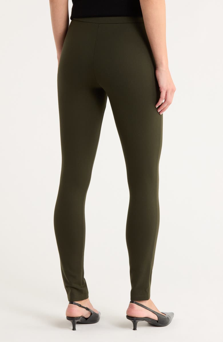 Theory Shawn Luxe Ponte Pants, Alternate, color, Forest