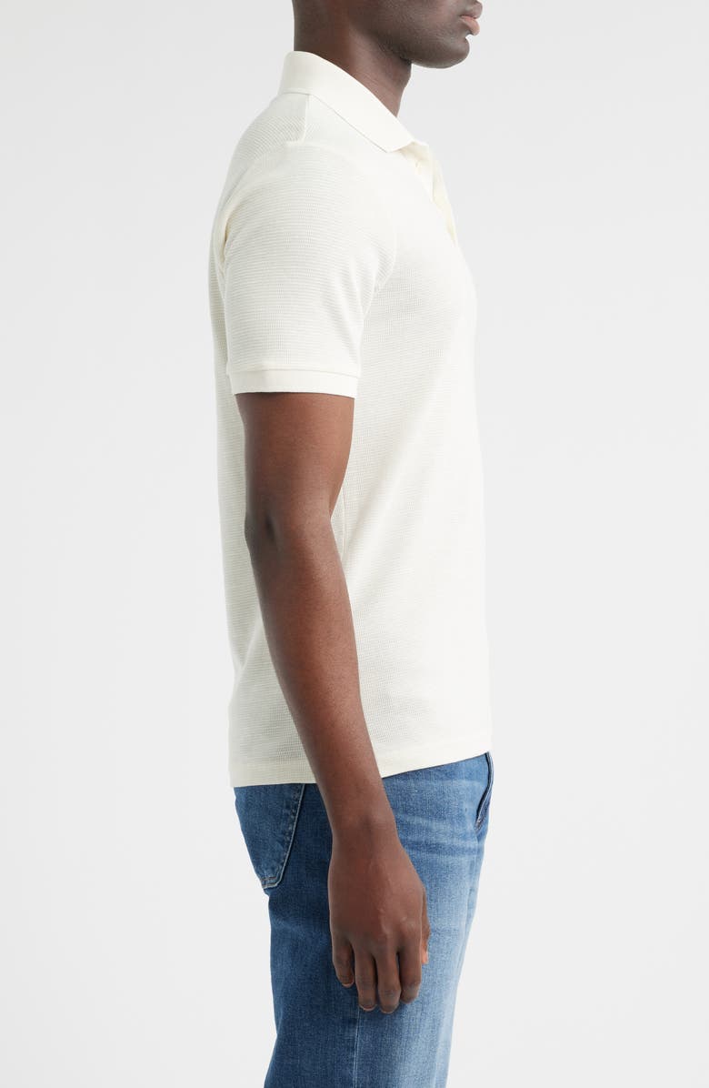 Mavi Jeans Slim Fit Cotton Polo, Alternate, color, Antique White