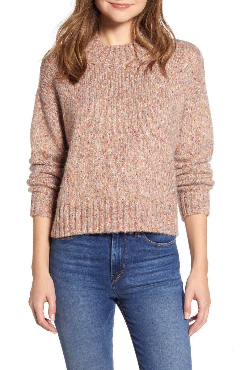 RD Style Marled Mock Neck Sweater, Main, color,