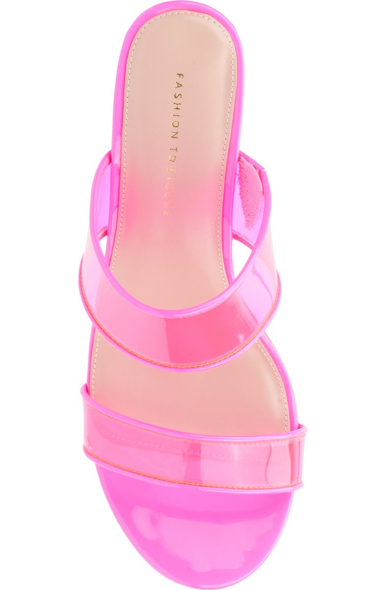 Fashion to Figure Berlynne Sandal - Wide Width, Alternate, color, Neon Pink