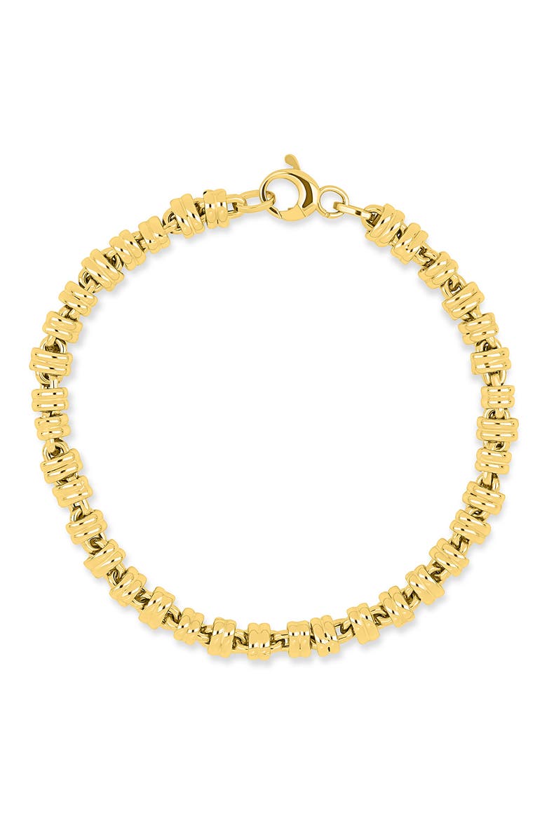 Men's 14K Gold 5.8mm Segmented Link Chain Bracelet (Online Trunk Show), Main, color, 14K YELLOW GOLD