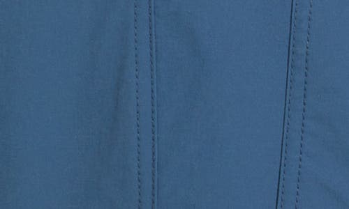 Hugo Boss Boss Carper Stretch Nylon Snap-up Jacket In Medium Blue