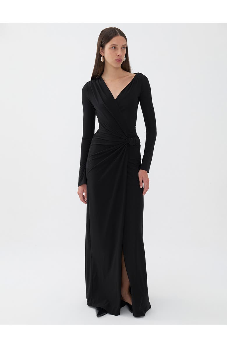 Nocturne Knotted Long Dress, Main, color, 