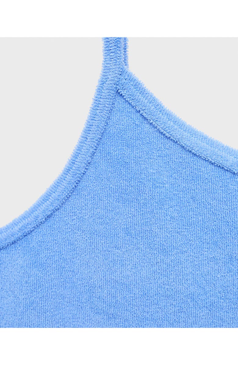 MANGO Cotton Terry Crop Halter Top, Alternate, color, 