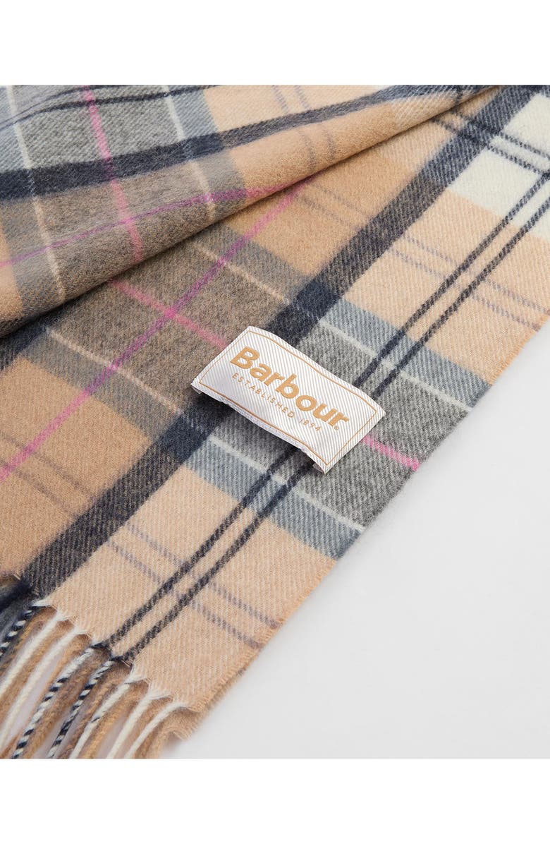 Barbour Serena Tartan Lambswool Scarf, Alternate, color, Dress/Hessian