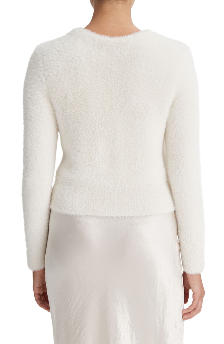 Vince Eyelash Cardigan, Alternate, color, Off White