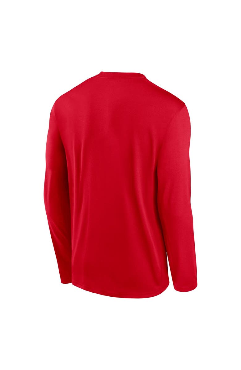 Nike Men's Nike Red Georgia Bulldogs Alternate Logo Lockup Legend Performance Long Sleeve T-Shirt, Alternate, color, Red