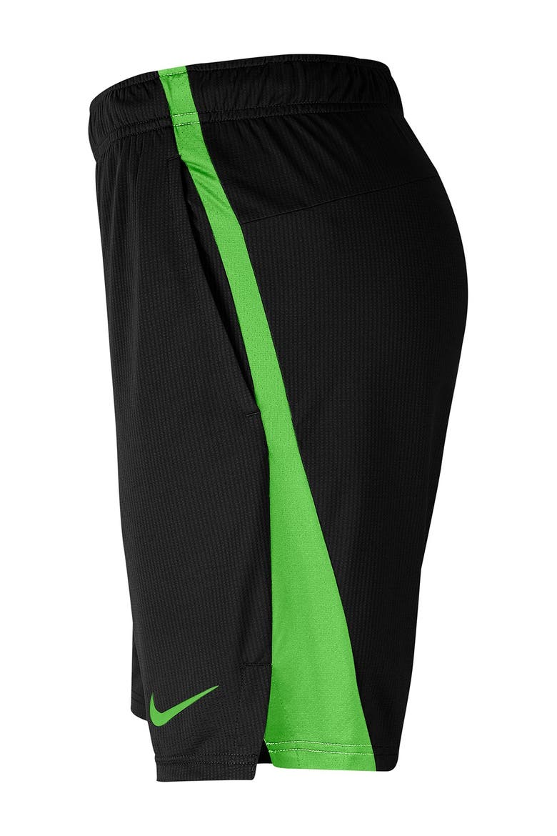 Men's Dri-FIT Hybrid 2.0 Athletic Shorts, Alternate, color, BLACK/MN GRN