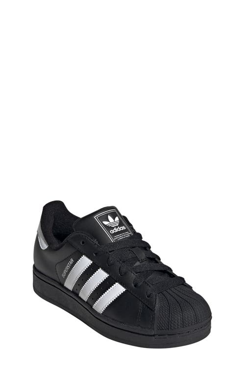 Adidas Originals Adidas Superstar Sneaker In Black/white Superstar Logo