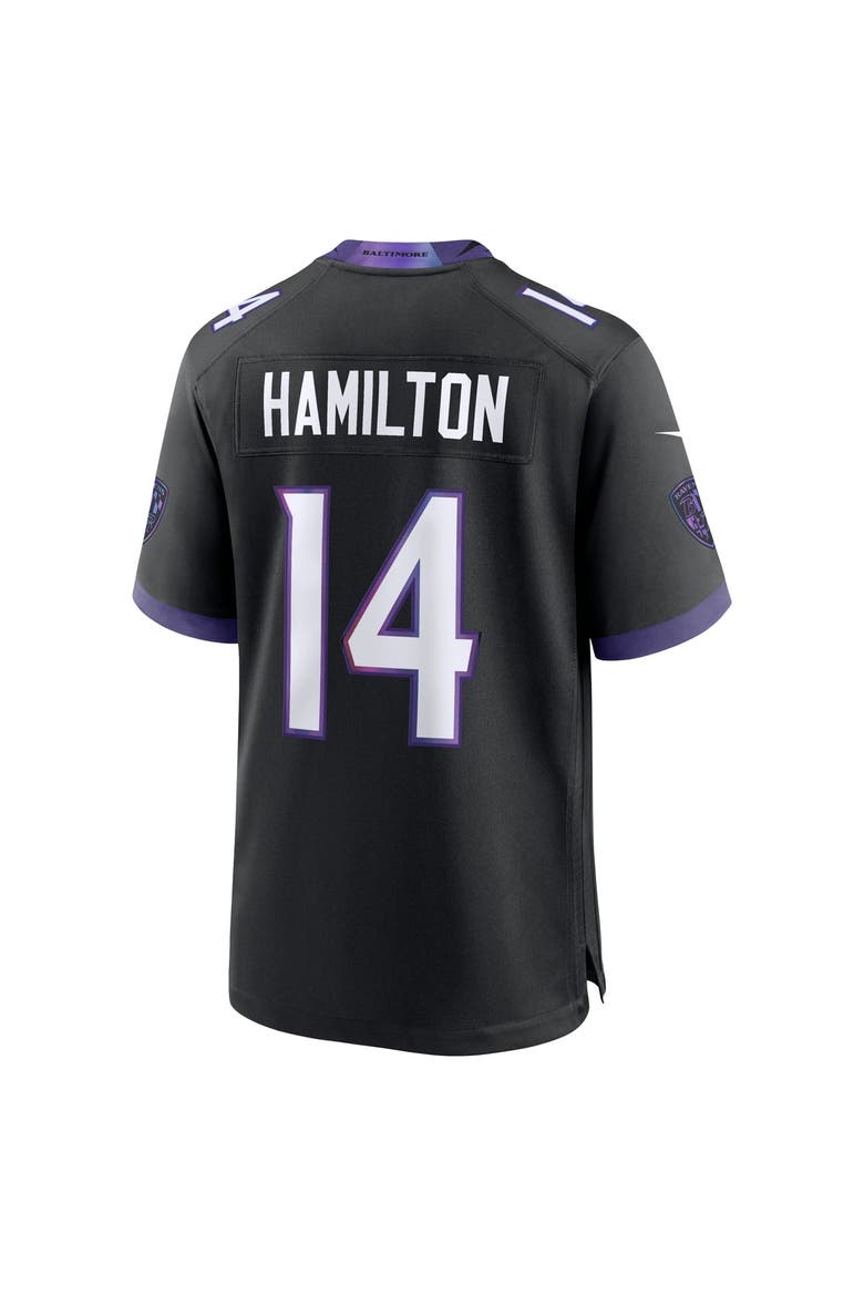 Men's Nike Kyle Hamilton Black Baltimore Ravens Alternate Game Jersey, Alternate, color, Black