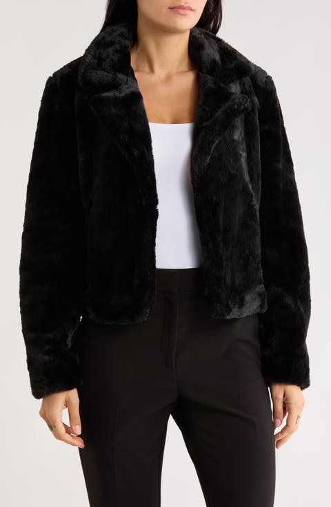 Faux Fur Crop Jacket