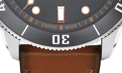 Movado Heritage Calenoplan S Automatic Leather Strap Watch, 40mm