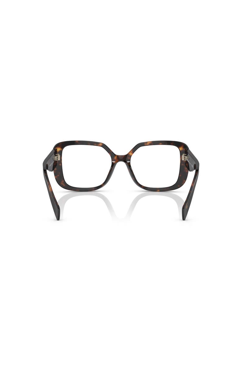 Prada 51mm Square optical glasses, Alternate, color, Tortoise