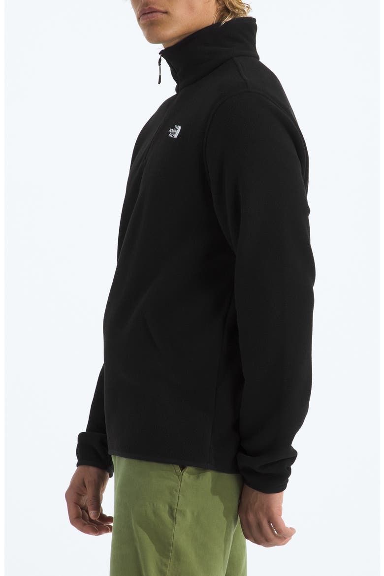 Glacier Fleece Quarter Zip Pullover, Alternate, color, TNF BLACK