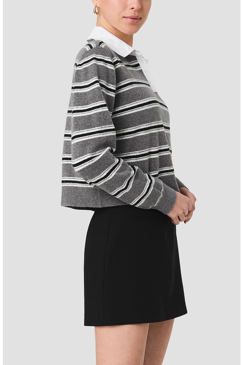 Yulia Stripe Polo Sweater, Alternate, color, CAMPUS STRIPE