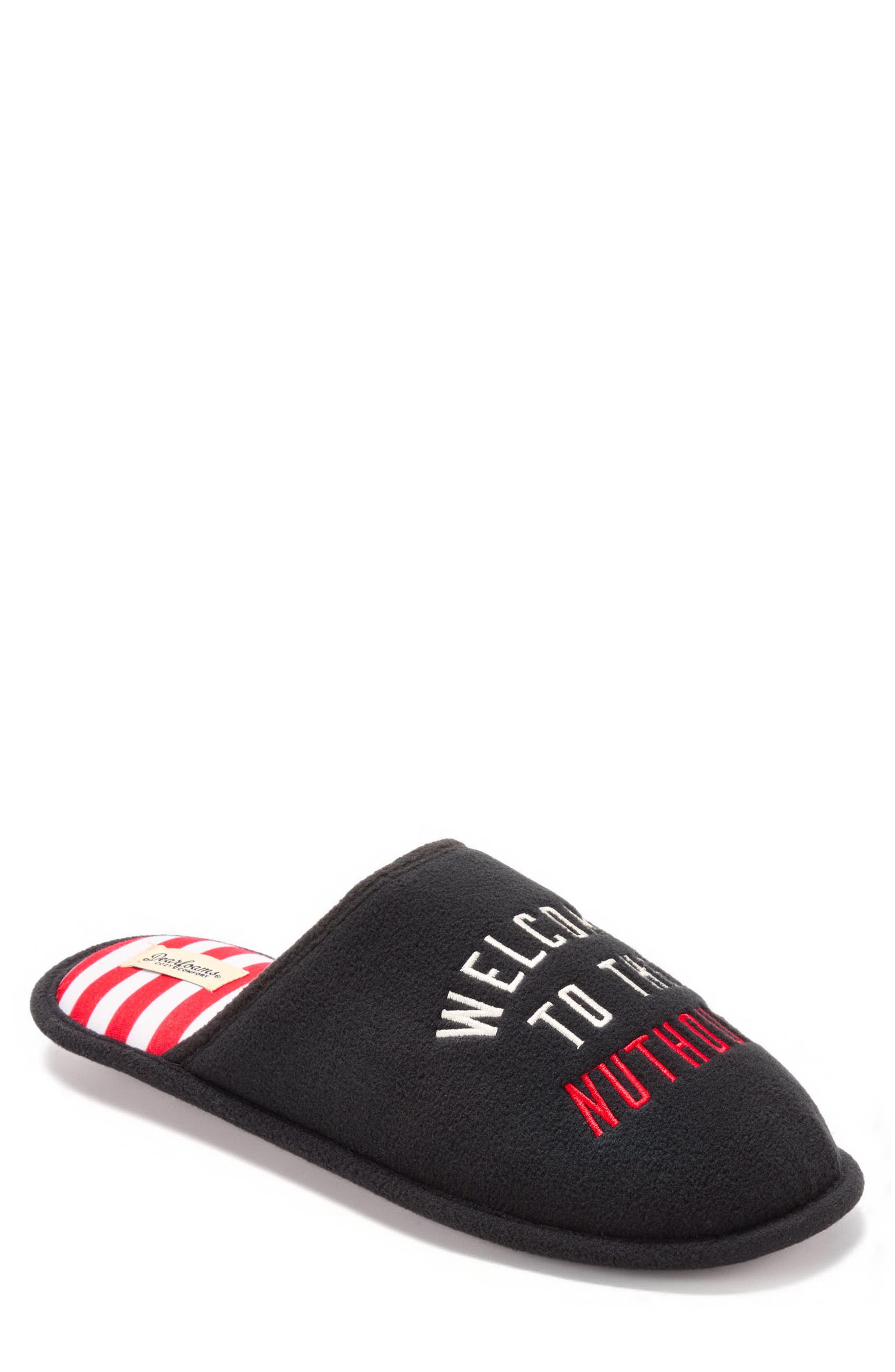DEARFOAMS Nuthouse Slipper, Main, color, Black