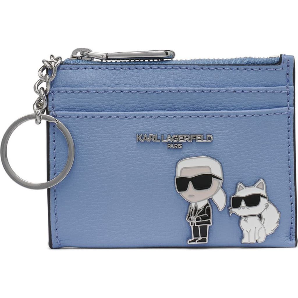 KARL LAGERFELD KARL LAGERFELD PARIS CARD CASE W/ KEY RING