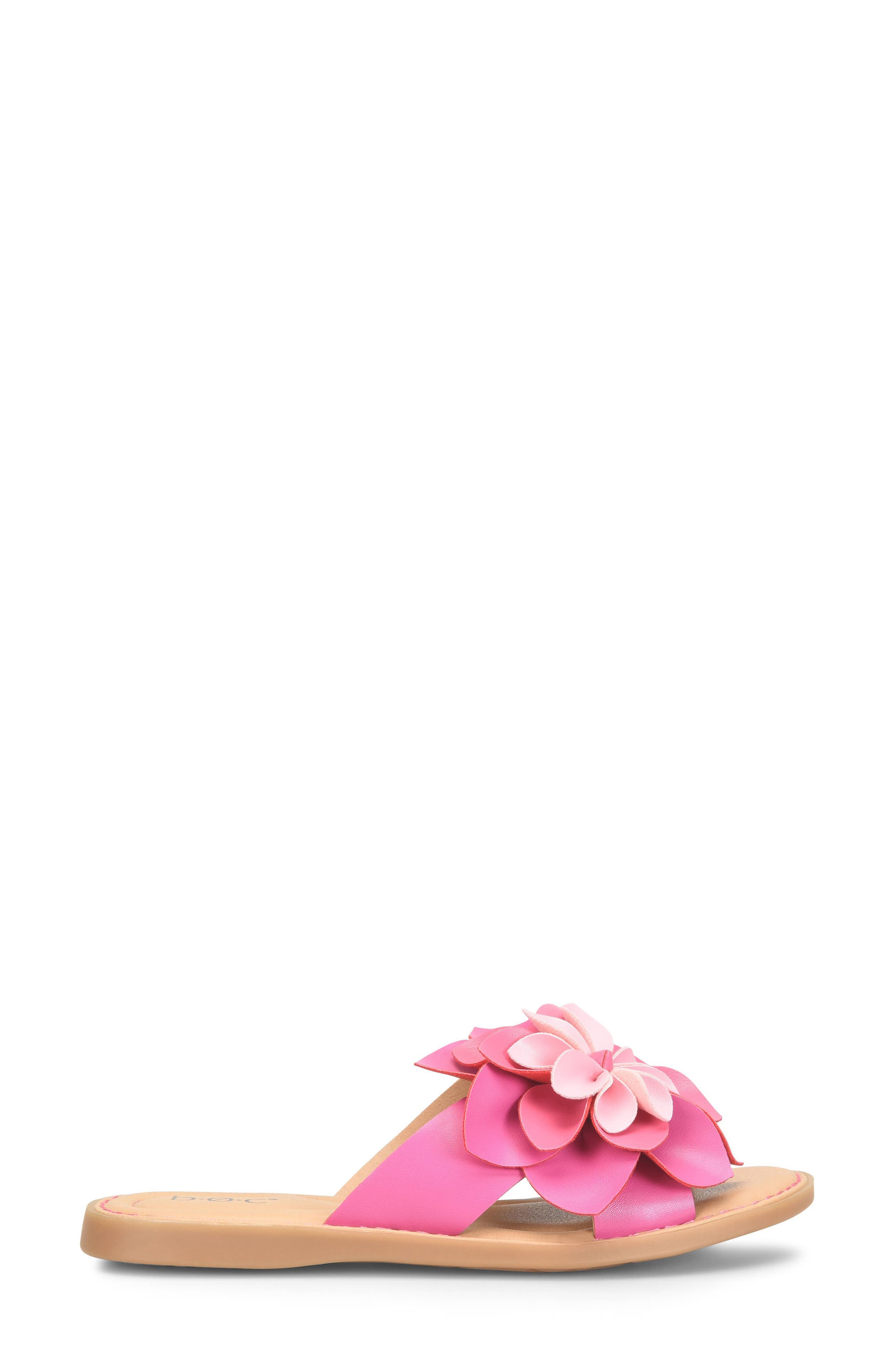 B O C BY BØRN Kasia Flower Slide Sandal, Alternate, color, Pink Combo