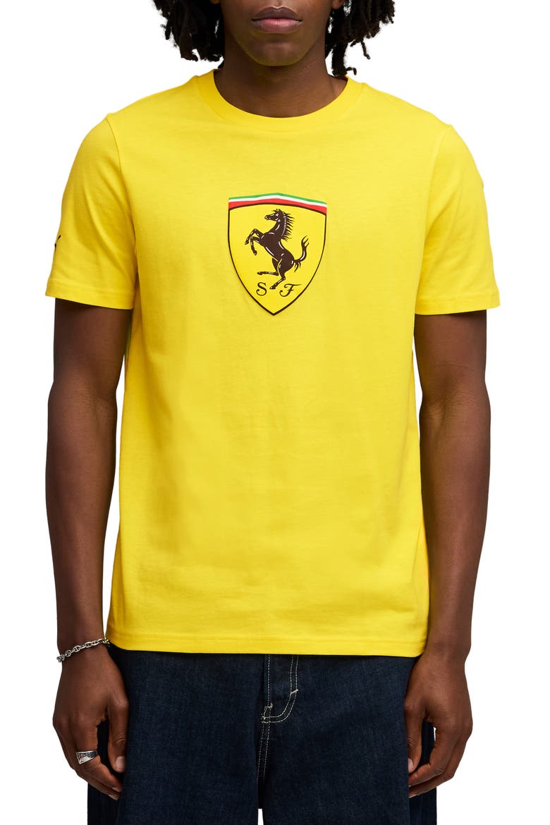 x Ferrari Sportswear Cotton Graphic T-Shirt, Main, color, SPEED YELLOW