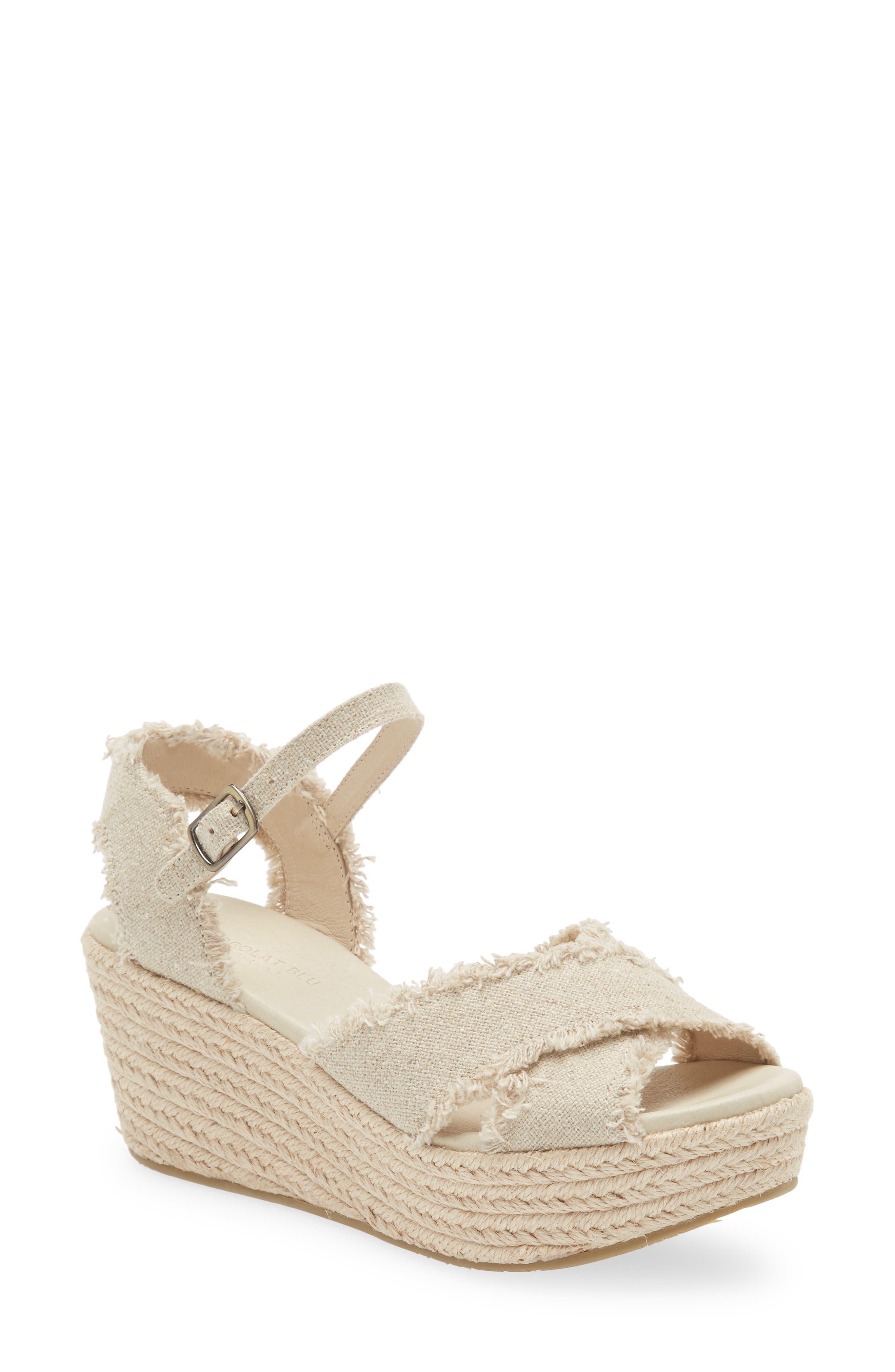 Chocolat Blu Wedge Espadrille Sandal, Main, color, 