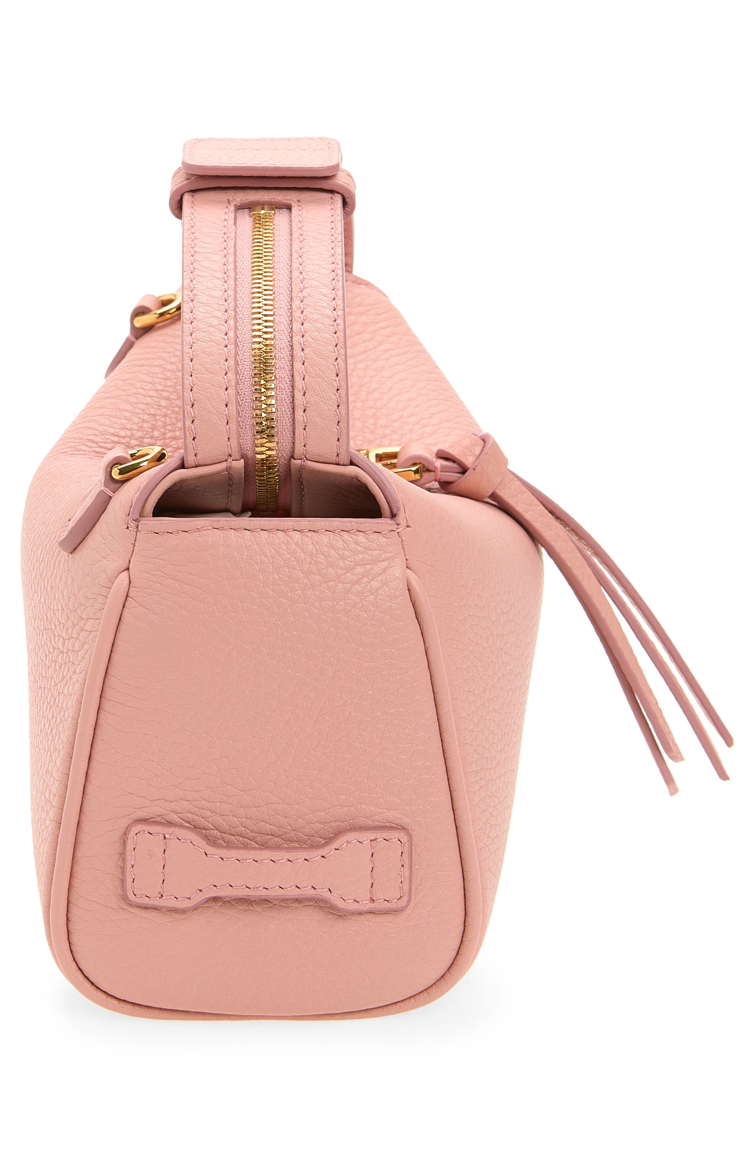 Vittoria Leather Top Handle Bag, Alternate, color, 84550 ROSA PESCA