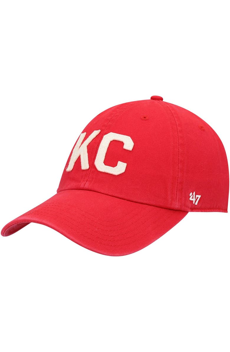 '47 Women's '47 Red Kansas City Chiefs Finley Clean Up Adjustable Hat, Main, color, 