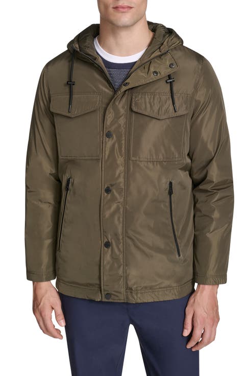 Hooded Utility Pocket Jacket
