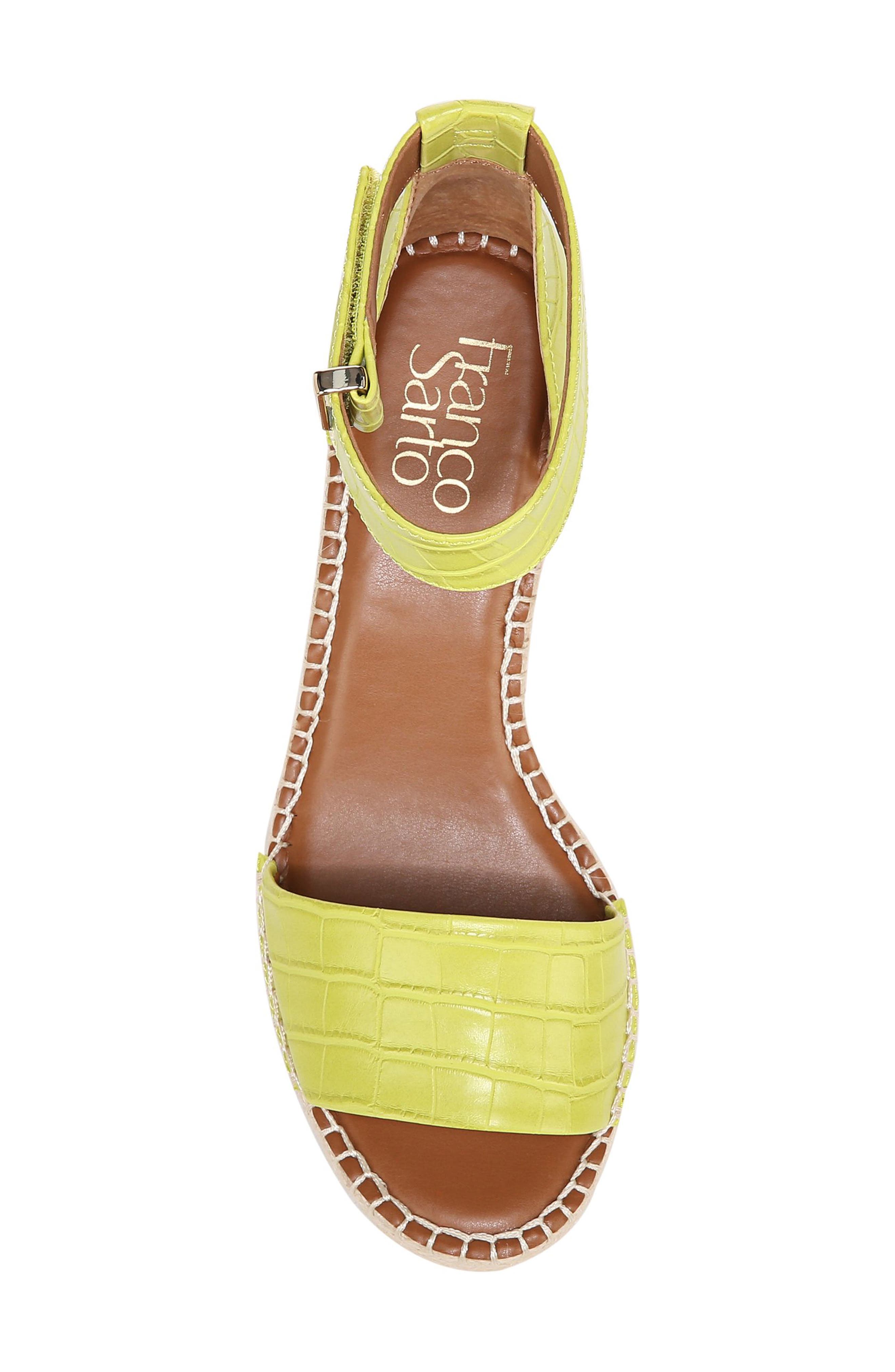 Clemens Platform Wedge Sandal, Alternate, color, PEAR GREEN