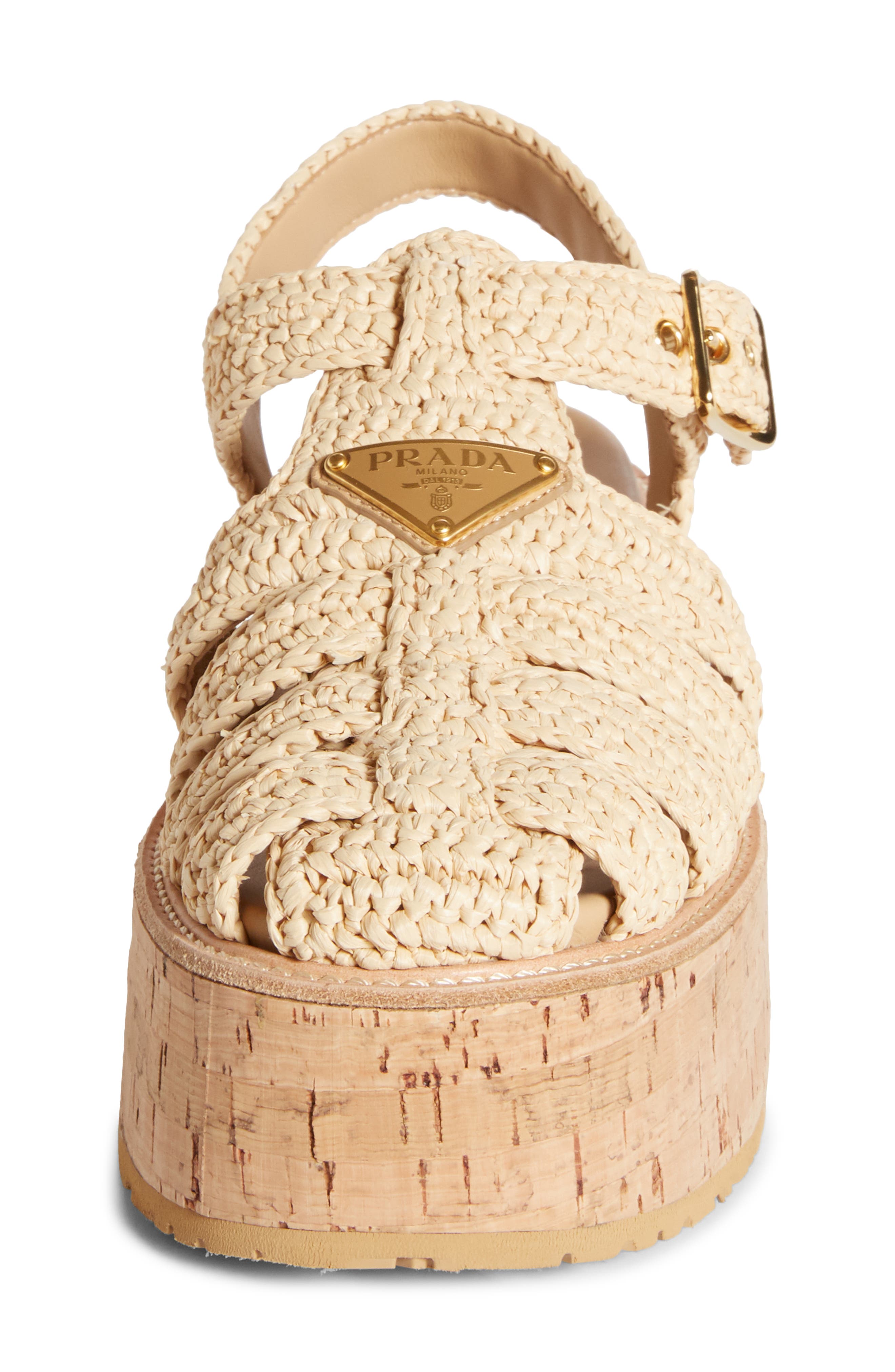 Prada Flatform Fisherman Sandal, Alternate, color, 