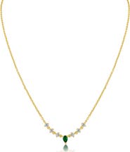 CZ by Kenneth Jay Lane Cubic Zirconia Delicate Pendant Necklace
