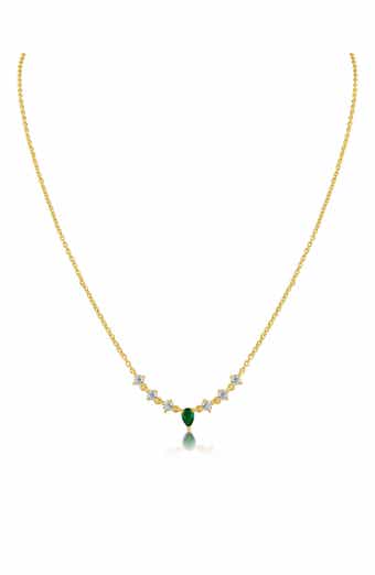Cubic Zirconia Delicate Pendant Necklace