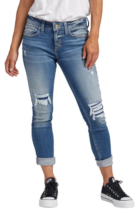 Slim Fit Girlfriend Jeans (Regular & Plus Size)