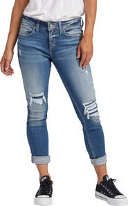 Silver Jeans Co. Slim Fit Girlfriend Jeans