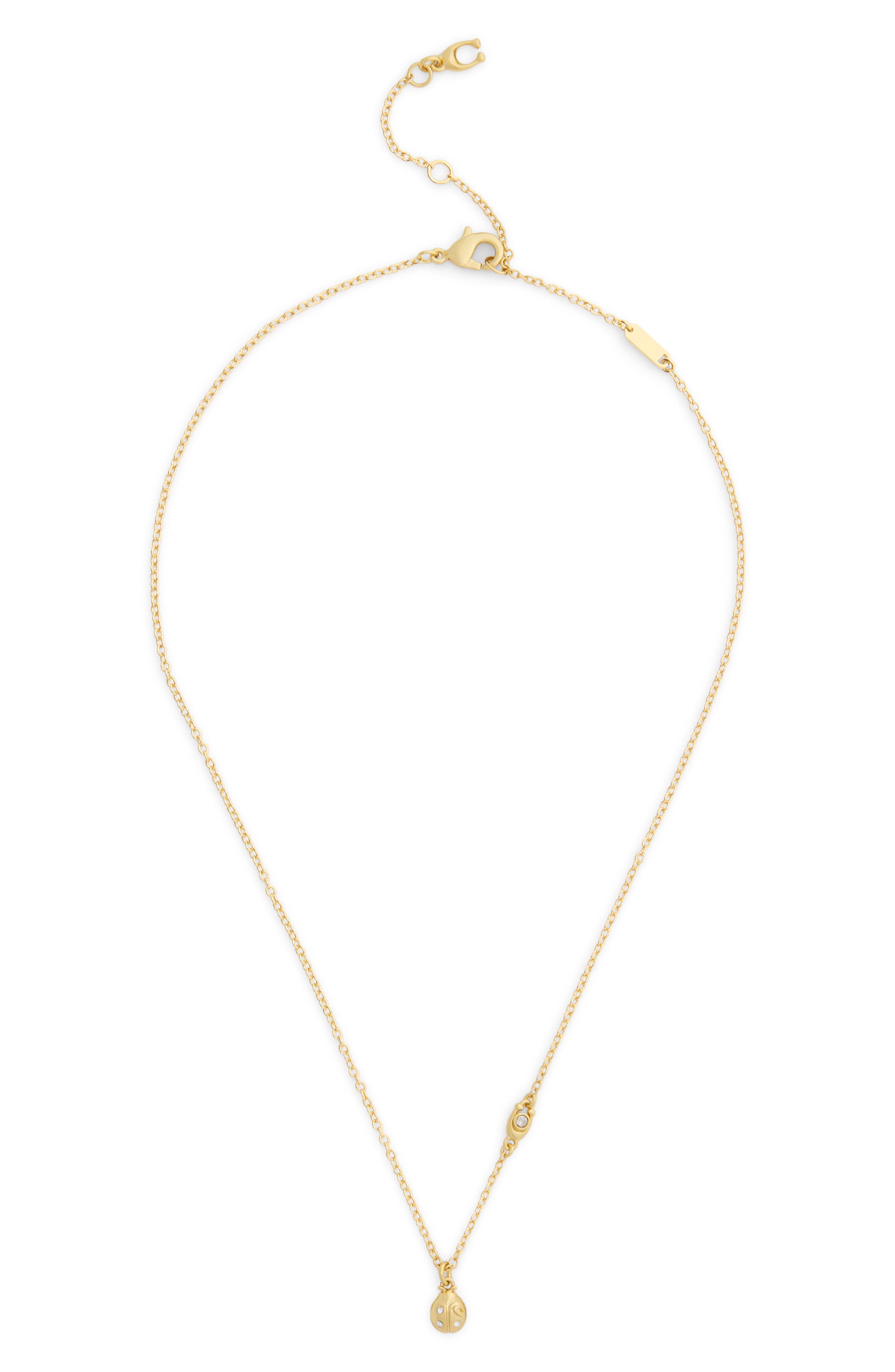 Mini Ladybug Pendant Necklace (Women) | Nordstrom