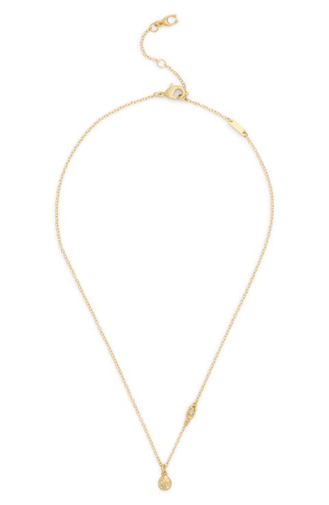 Mini Ladybug Pendant Necklace