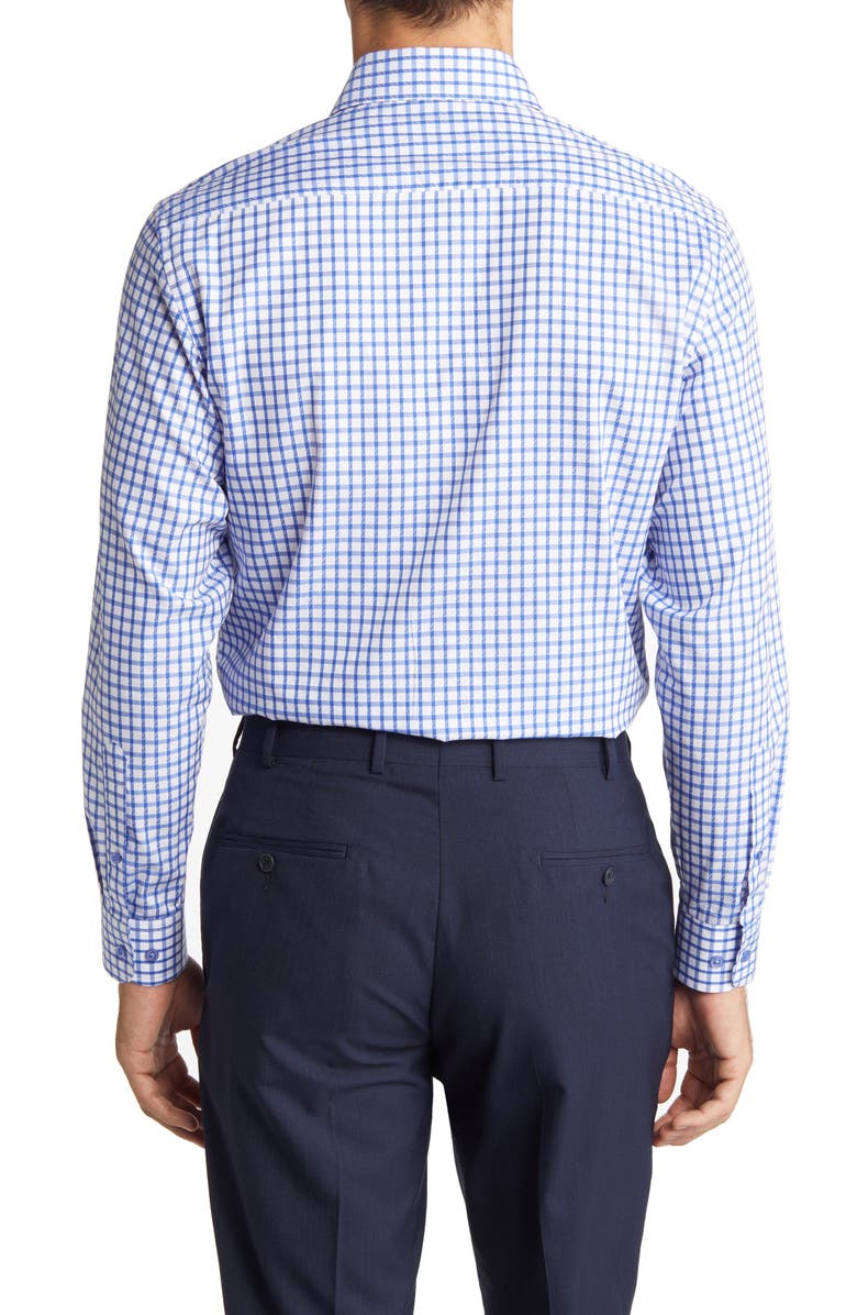 DANIEL HECHTER Trim Fit Windowpane Check Cotton Dress Shirt, Alternate, color, 