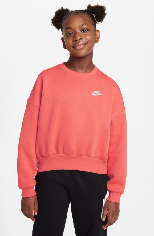 Nike Women's  Sportswear Club Fleece Girls' Boxy Crew-neck Sweatshirt