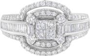 Haus of Brilliance 14KT White Gold Diamond Cocktail Ring