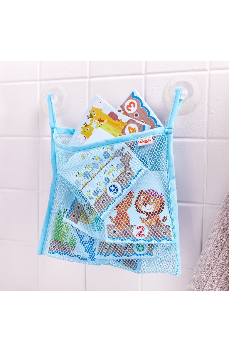 HABA Numbers Puzzle In Net - 10 Piece Counting Bath Toy with Suction Cup Storage Net, Alternate, color, 