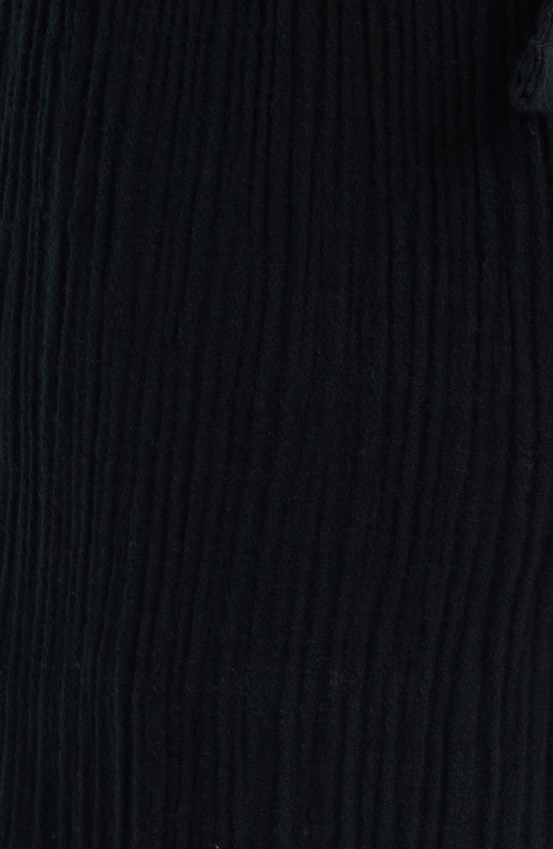 Majestic International Seaside Cotton Crepe Lounge Shorts, Alternate, color, Black