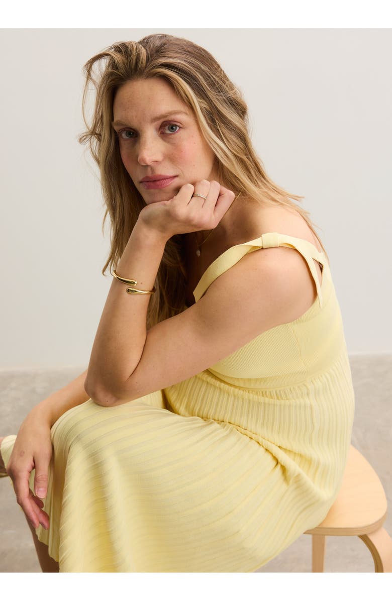 HATCH Collection The Maisie Maternity Dress, Alternate, color, Lemon Drop