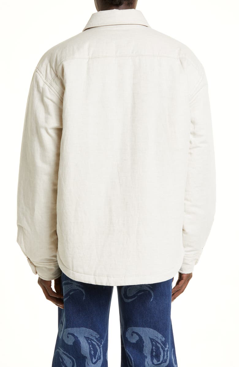 Jacquemus La Chemise Boulanger Insulated Overshirt, Alternate, color, 130 Light Beige