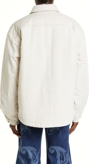 Tシャツ・カットソー JACQUEMUS FW24 LA CHEMISE BOULANGER (245DE034 15213FF) Jaquemus - Le Chemise Boulanger Shirt in Print Blue Stripe