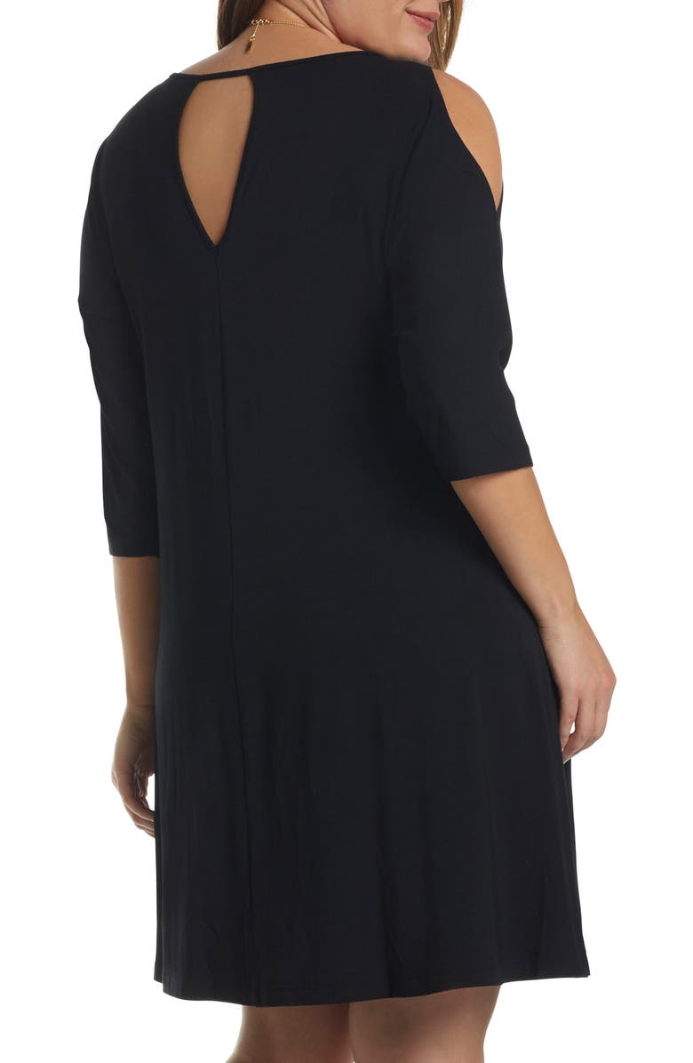 Tart 'Naya' Cold Shoulder A-Line Dress, Alternate, color,