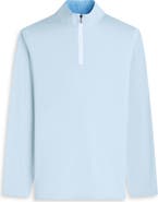 Bugatchi Mélange Quarter Zip Pullover