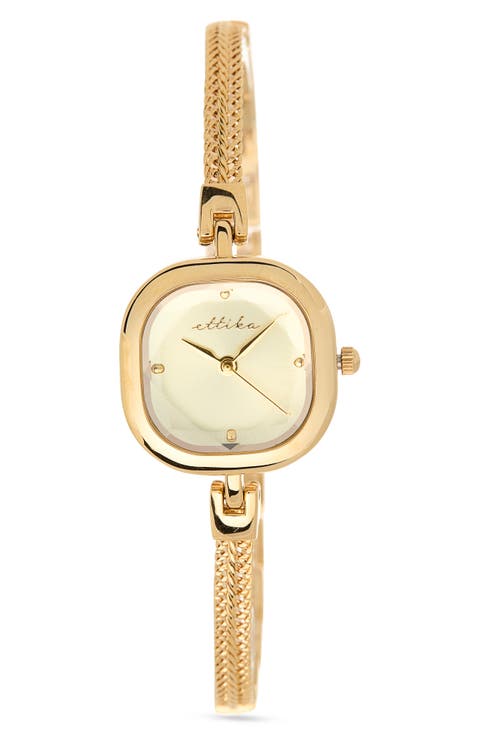 Petite Square Bracelet Watch, 22mm x 22mm