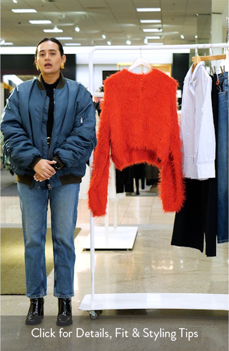 Shaggy Crop Cardigan, sales video thumbnail